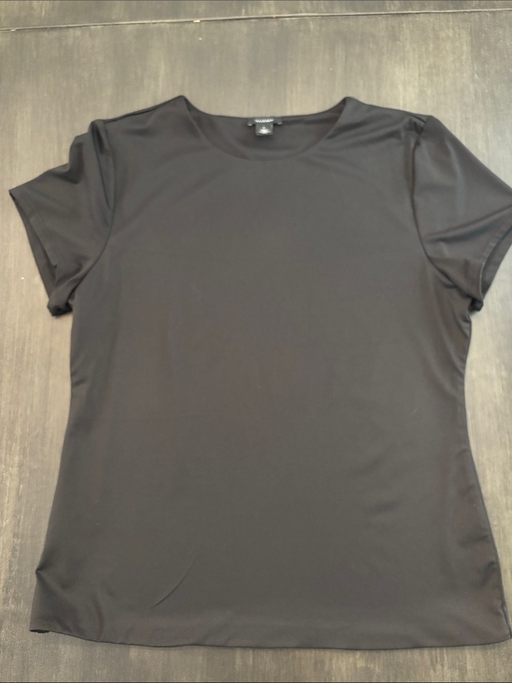 Halogen Black Short Sleeve Crewneck Tee